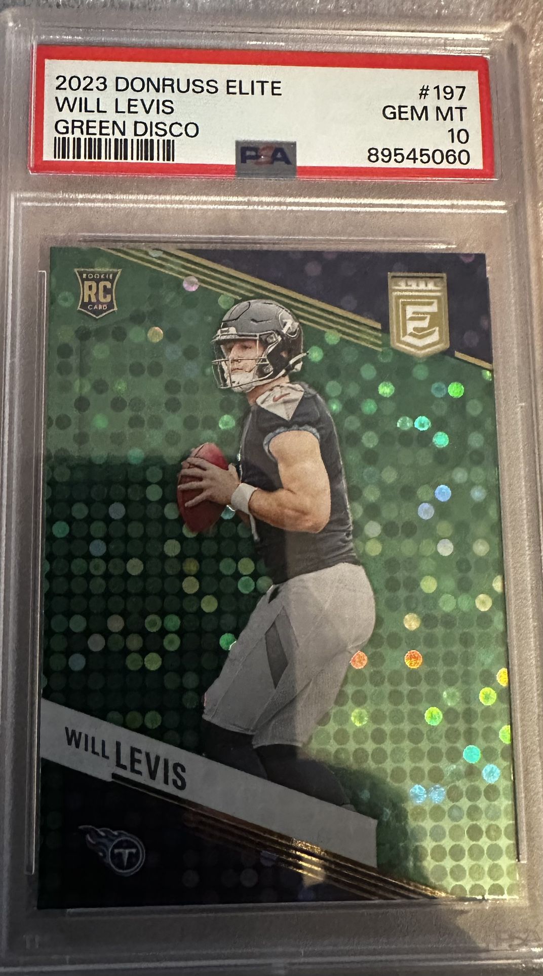 2023 Donruss Will Levis Green Disco