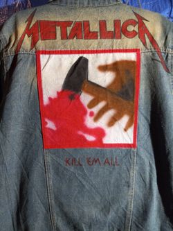 METALLICA "KILL EM ALL" DENIM JACKET - FREE SHIPPING
