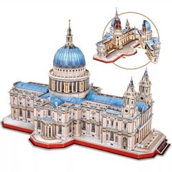 3D Puzzle - Large Saint Paul's Cathedral 3D Puzzles for Adults - Half-Opening...