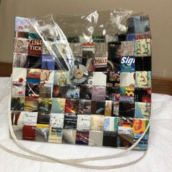 Handmade Recycled New York Purse