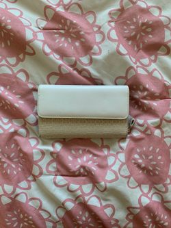 Coach White/tan wallet