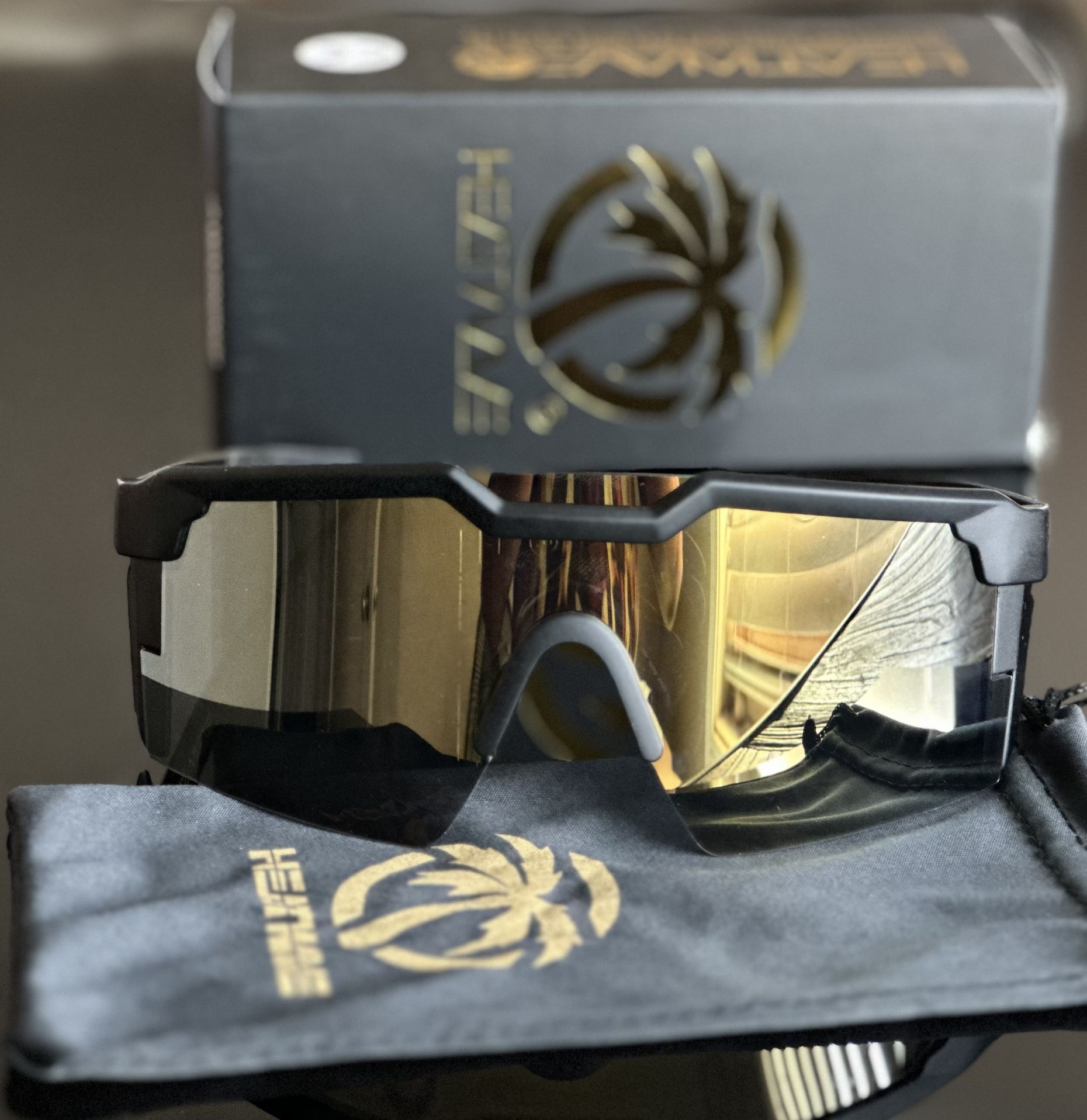Heatwave Sunglasses Z87 Gold Lense