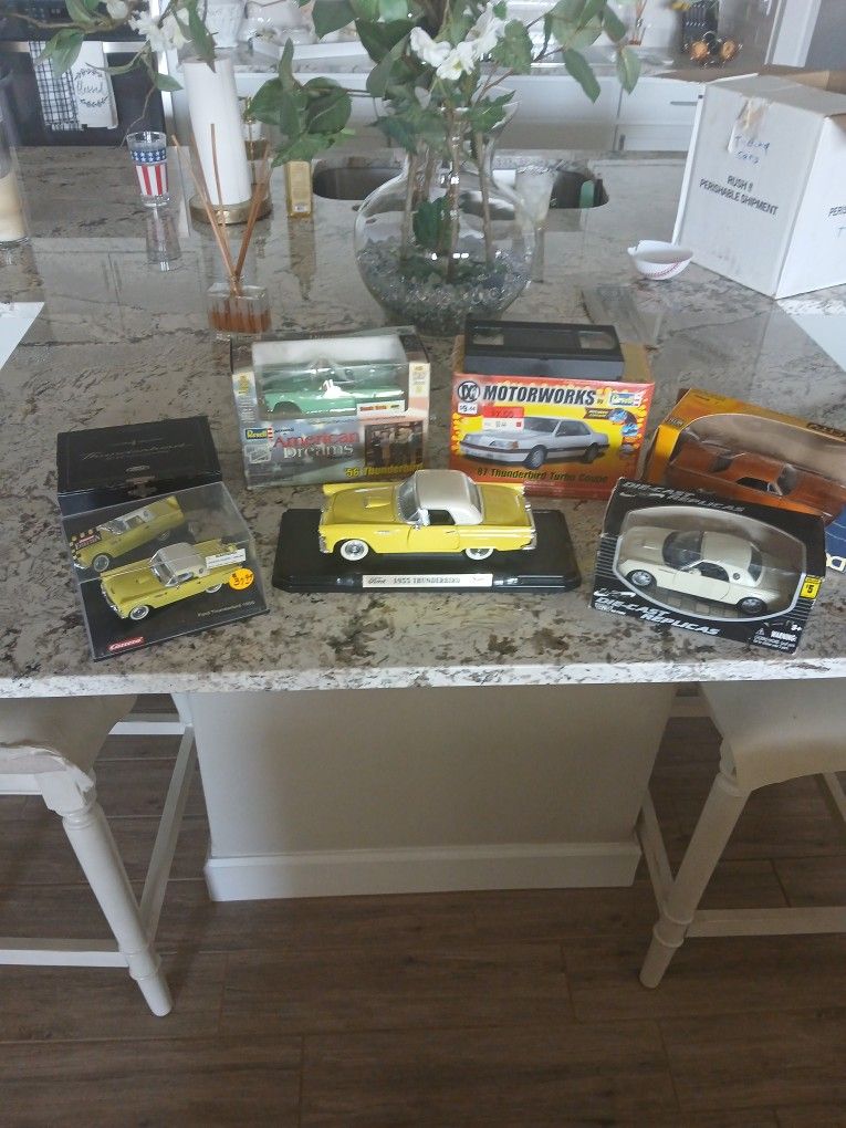 T'Bird Collectable  Cars.  Vintage Toys