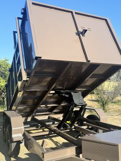 New 8x4x12 Scissor Lift Hydraulic Dump Trailer Loaded With Accessories 🔥