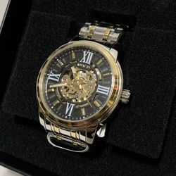 Invicta Objet D Art Automatic Men’s Watch Skeleton Dial Two Tone 41mm