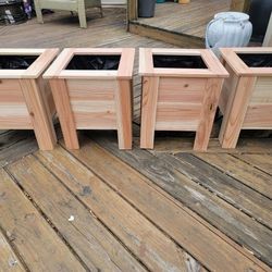 Planters In Stock I Have 4 Left Made Of Cedarwood 