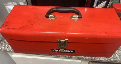 Metal Tool Box with Tools