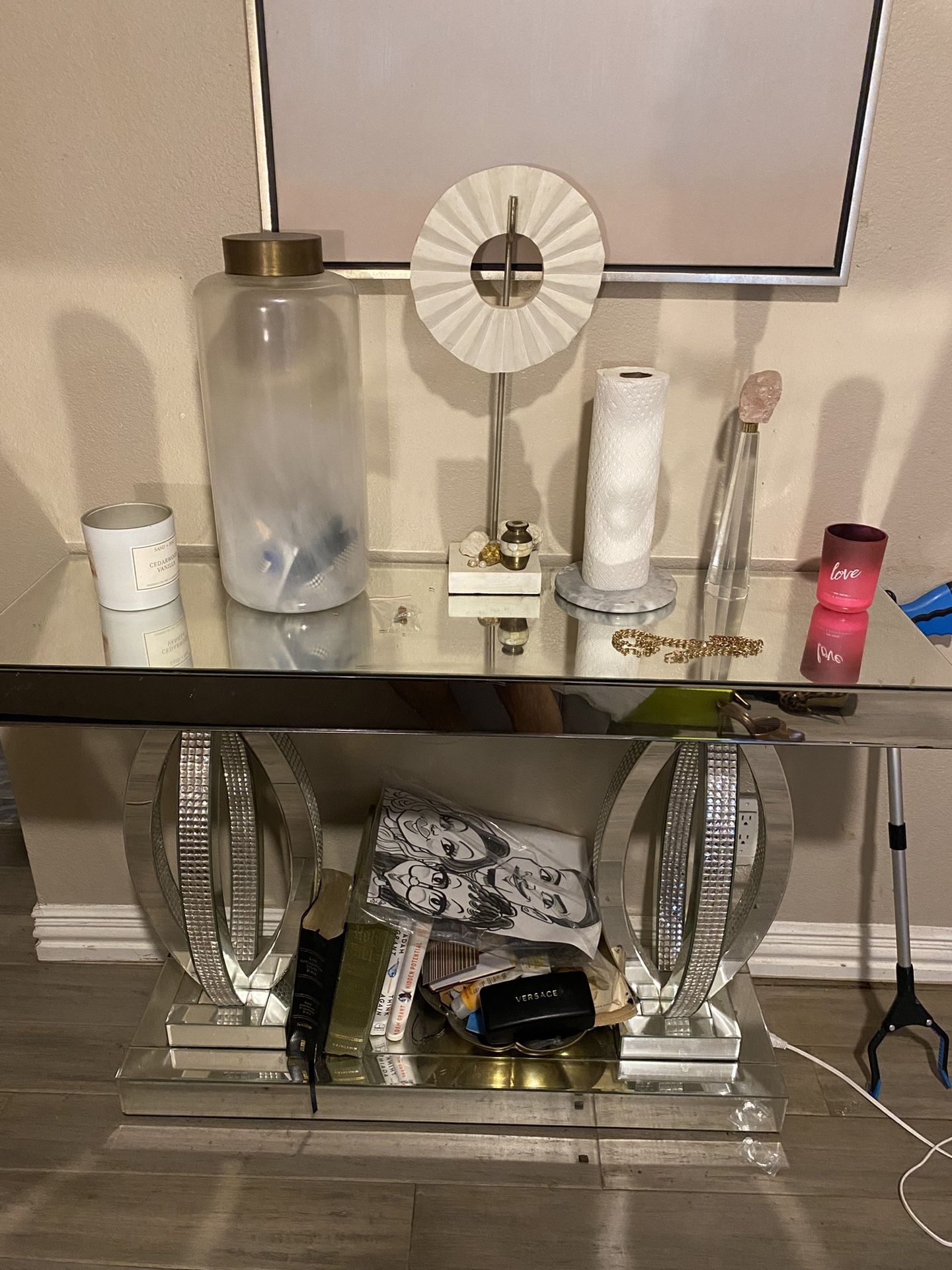 Console Table W/ Matching Night Stand