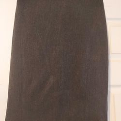 Express Skirt Gray Size 2 Pencil Knee Lined Business Office
