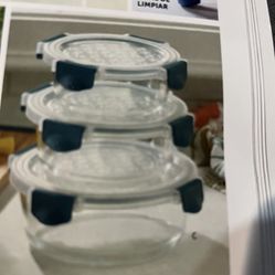 Set De 6 Piezas Resipientes De Cristal Princes House 