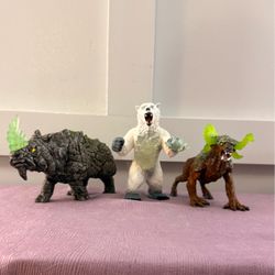 Detailed plastic fantasy figures from the Schleich Eldrador Creatures collection.