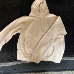 Large Pink Adidas Hoodie