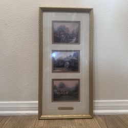 Memories Of England - Thomas Kinkade 3 Print Series 10”x 21”