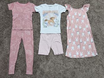 Girls Size 8 Pajamas: Lot 3