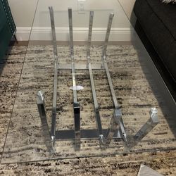 Glass coffee table