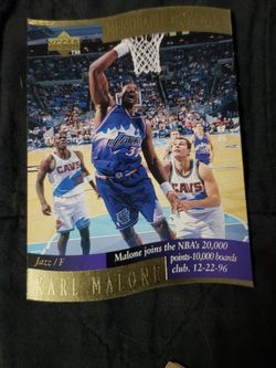 PRISTINE 10 - Karl Malone Basketball Card 