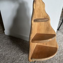 Wooden Corner Shelf