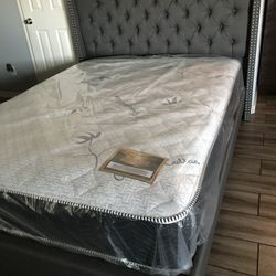 New Queen Bed Frame With Mattress Included! Delivery Available 