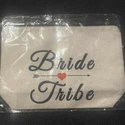 Bride Tribe Make Up Bag 10” X 8”