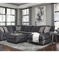 Sectional With Ottoman