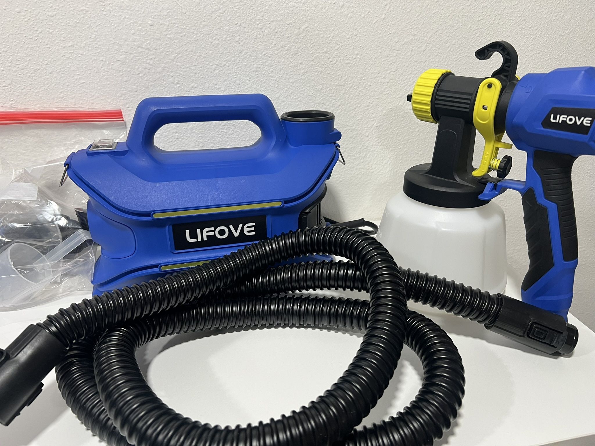 LIFOVE HVLP Paint Sprayer Model LF807 – 800W Electric Spray Gun w/ Accessories