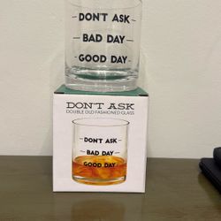 Don’t Ask Double Old Fashioned Glass