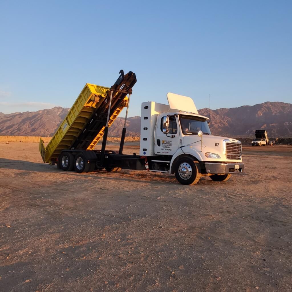 Lowboy dumpster