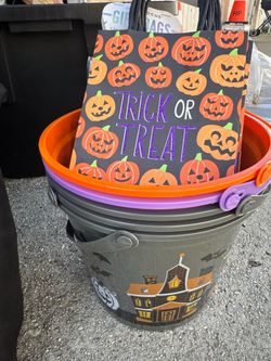 Halloween Trick or Treat Buckets and Gift Bag