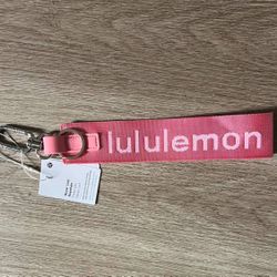 Pink Lululemon Keychain 