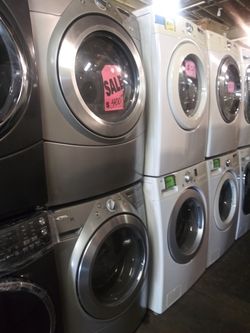 Whirlpool front load washer and dryer set working perfectly with 4 months warranty