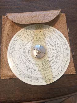 Midget Circular Slide Rule-Post