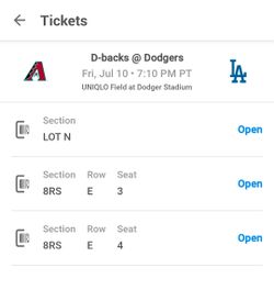 Friday 7/10 2 tickets for $45ea