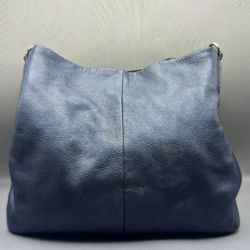 Coach Metallic Blue Large Handbag 