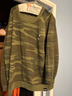 Super 7 Duck Hunt Camo Crew Neck Sweater 2XL