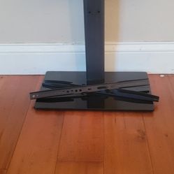 Small TV Monitor Stand Glass Covered Base