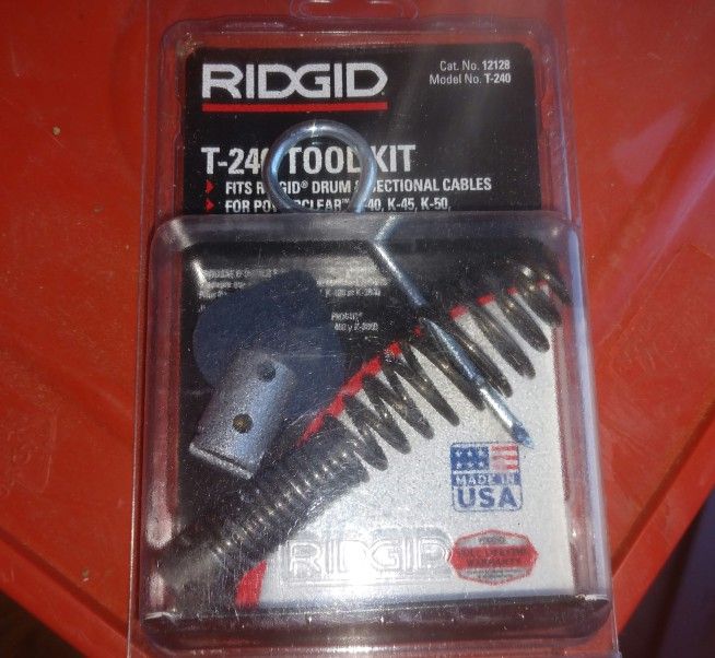 Ridgid T-240 3-Piece Drain Cleaning Tool Set