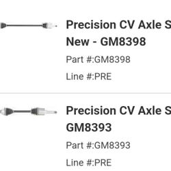 Cv Axle GM Parts