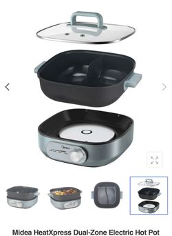 Dual zone split hot pot electric