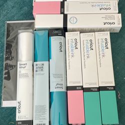 Cricut Smart Vinyl, Transfer Sheets & Butcher Papers (total of 9 unopened boxes)
