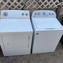 WASHER AND DRYER WHIRLPOOL  EXTRA CAPACITY PLUS