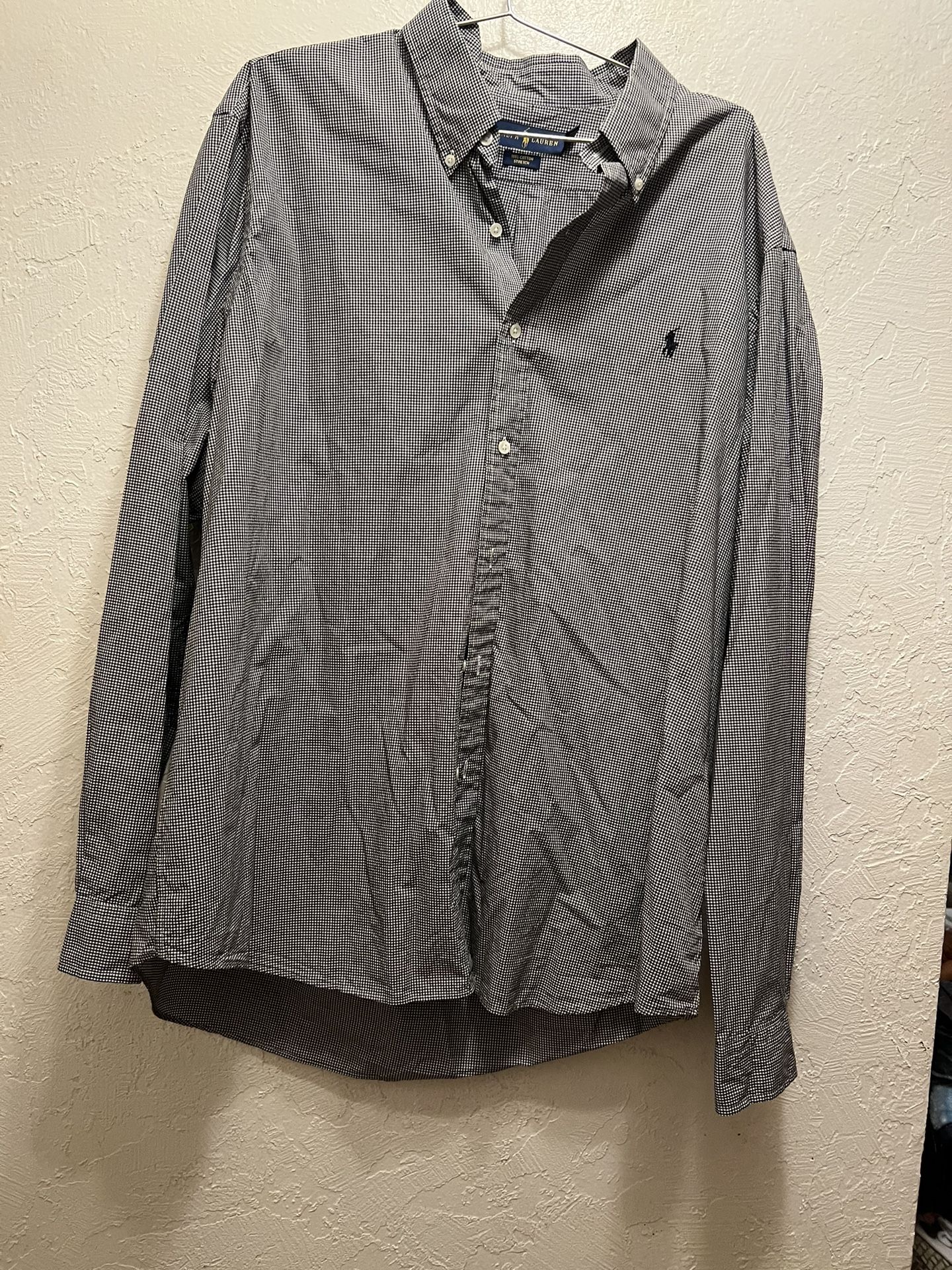 ralph lauren button-down long sleeve shirt 2xl