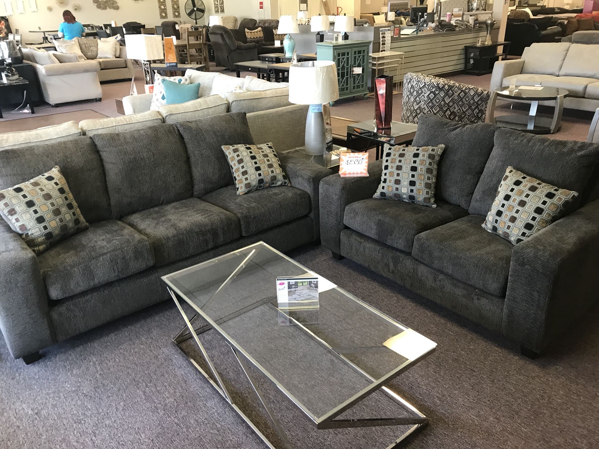 New sofa and loveseat