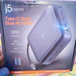 j5create USB-C Dual 4K HDMI Dock
11 In 1