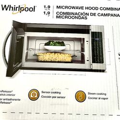 Stainless Steel New Box Whirlpool Microwave