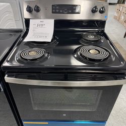 30 Inches Wide 4 Burner Free Standing Electric Range In Stainless Steel 