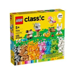 LEGO Classic Creative Pets Dog, Cat, Rabbit, Hamster & Bird (LEGO Model: 11034)