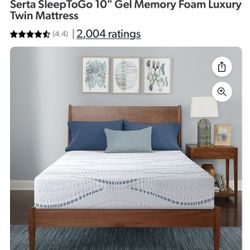  Twin Beds, Serta Mattress, Box, And Frame 