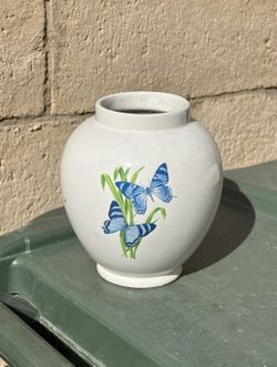 Vintage Butterfly Vase 