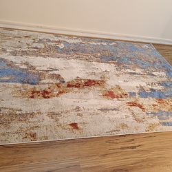 🟦 LUXE WEAVERS Lagos Collection “Passion” – 6×9 Abstract Area Rug