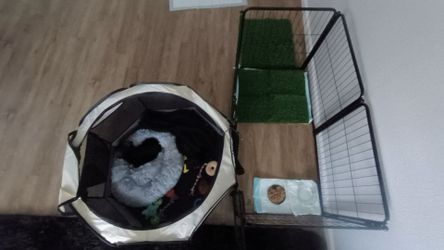 Homeplus Indoor Dog/Pup Playpen (BLACK FENCE)